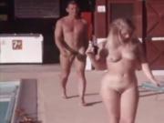 Nudist People Vintage Scene