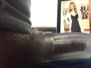 Cumming inside Sarah Chalke fleshlight