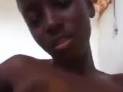 Ghana Girl Adesua Sharing from bathroom