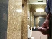 Public toilet open door cumshot231