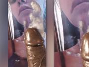 Real sex doll - cum tribute with dildo play