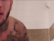 Tat gay under the shower