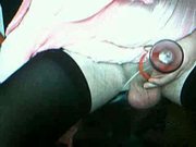 Pump in pantyhose and stockings