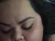 Cali BBW Sucking BBC and Catching Nut