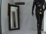 Latex - Boots heels - yellow penis