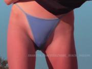 Extreme bikini voyeur beach. Slim sexy teen