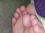 Cum on her soles