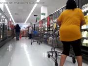 Big butt ebony granny grocery shopping