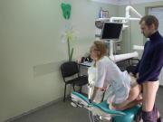 Fucked doctor in the dental office, she sucked dick and cum