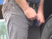 Trucker caught peeing august 2012