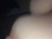 Watch my boobs while i rub my little pussy