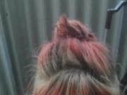 blow job on the balcony