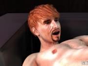 3D ginger hunk fucks an Asian's tight ass