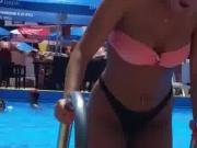 Spy pool sexy ass bikini teens girl romanian