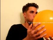 Balloon Fetish - Samuel Blowing Balloons Video 2