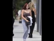 Ariel Winter's teen nipples in a see through top.