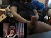 Masturbating