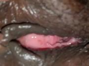 Spreading wife's vagina to my good colleague