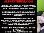 Green hair Proxy Paige anal bottle & prolapse