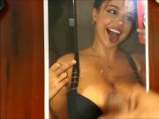 Cum Tribute to Huge Tits Babe