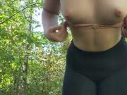 Selfie in the woods