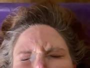 Wife gets a huge facial