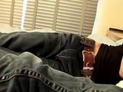 Freaky twink takes great pleasure in feet and toes licking