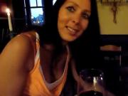 slutty brunette enjoying hot sex in hotel