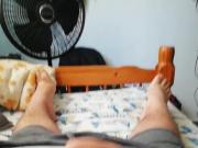 Wanking freshly shaved little cock for Wendy nice cum