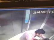 couple caught fucking in the elevator