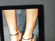 Cum tribute Margot Robbie feet