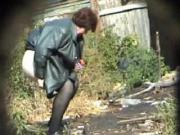 Pissing Granny! Amateur hidden cam!