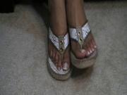 Ebony french tip gold sandals