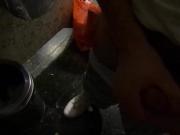 Straight annoying but I suck my dick in the bathroom