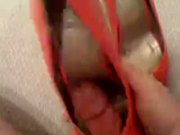 Fucking a friends gorgeous red shoes