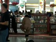 Asian woman naked inside airport