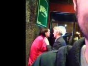 Old Couple Make Out At the Bar