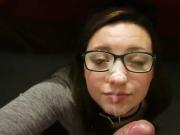 Adorable Girl In Glasses Gets A Facial