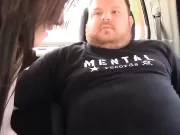 Hot brunette fucked by a fat guy