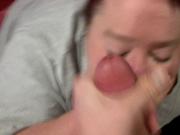 Redhead BBW Blowjob With Facial Part 2 of 2