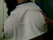 Huge natural tits just waiting to be sucked!