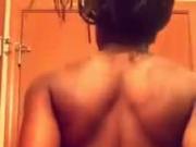 Ebony teen shaking her ass Exposed!