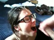 She did not pay the rent, then she got a huge facial