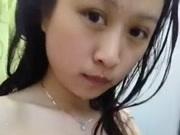 Chinese Girl Selfcam in Bathroom