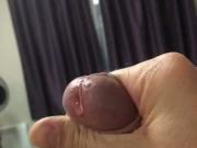 Precum runs slowly down my cock