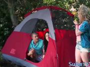 Cock loving slut Aiden Starr takes a dick on a camping trip