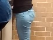 Candid thick ass milf at the post office 2. sideview