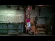 Noisy Slut Bound, Gagged &amp; Hung from the Ceiling