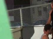 Guy sucking cock out in public