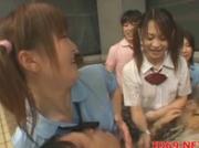 Japanese AV Model has her pussy licked